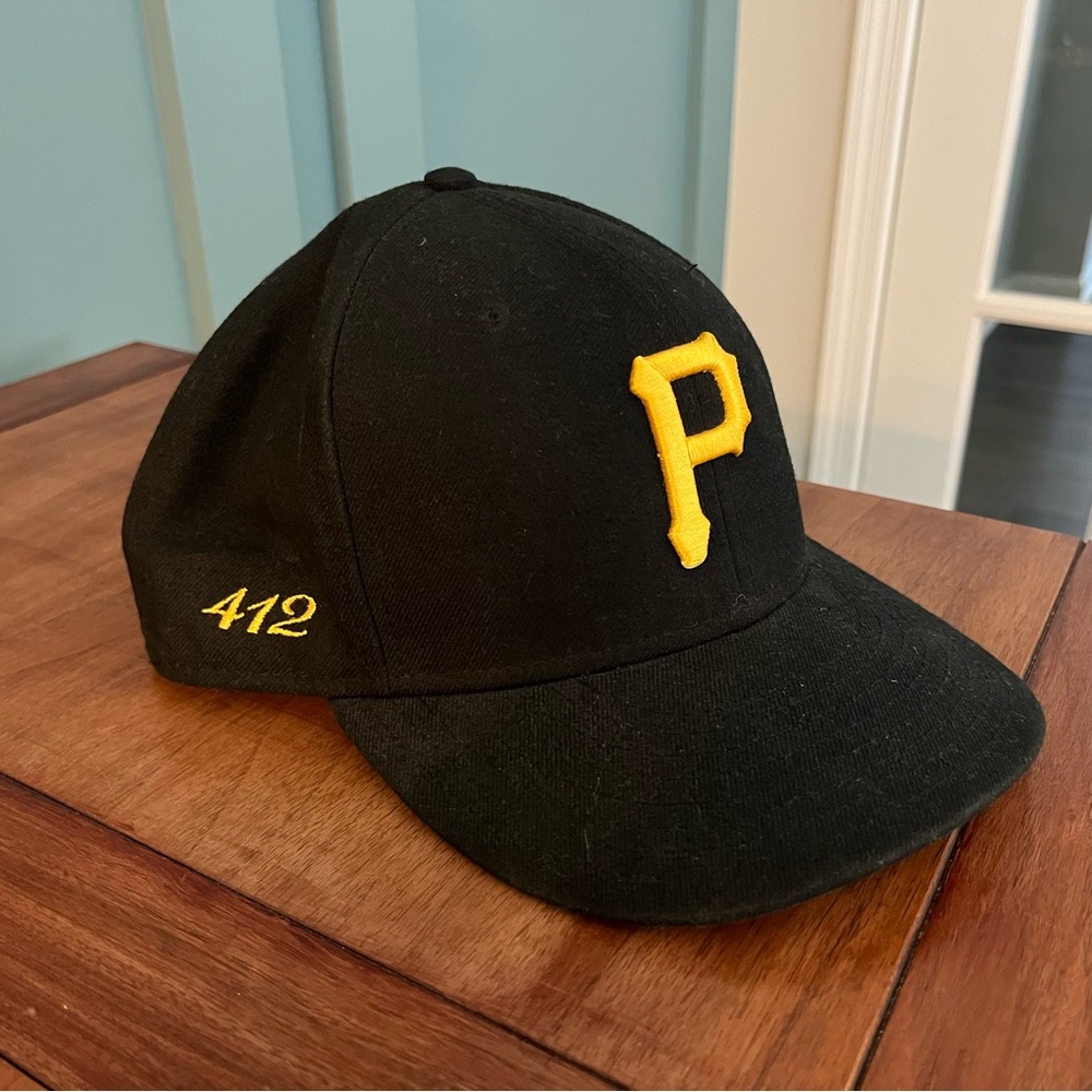 MLB Pittsburgh Pirates Black Men’s 7 1/2 Baseball Hat New Era 59fifty